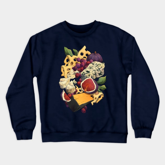 Cheeseboard Crewneck Sweatshirt by Victoria Hamre